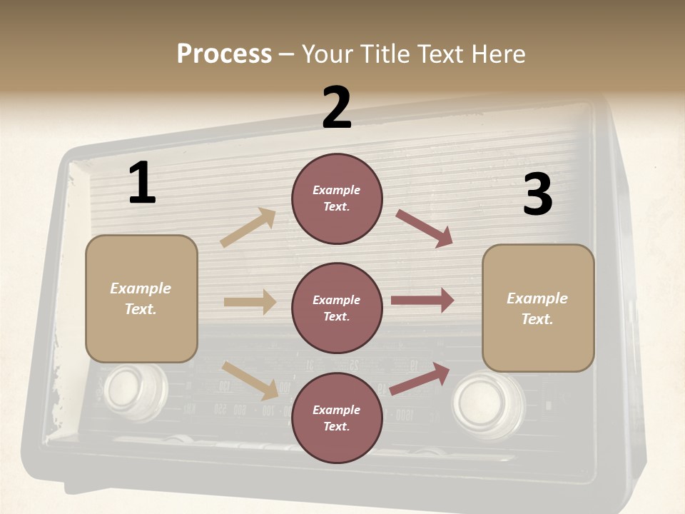 Retro Radio Background PowerPoint Template