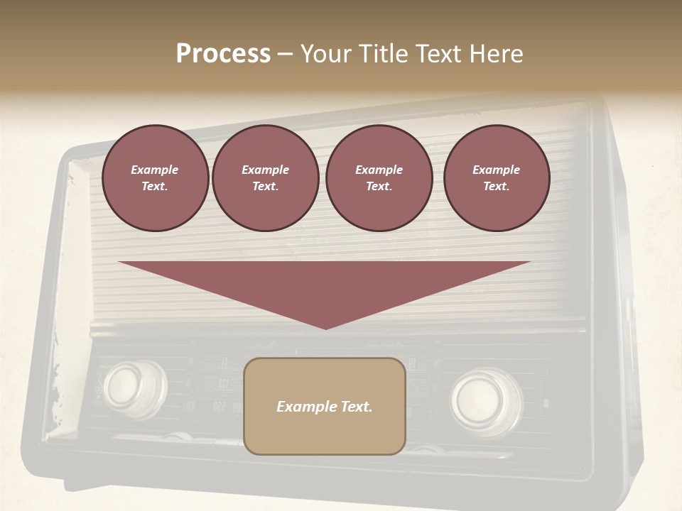 Retro Radio Background PowerPoint Template