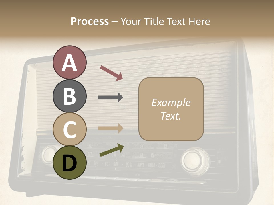 Retro Radio Background PowerPoint Template