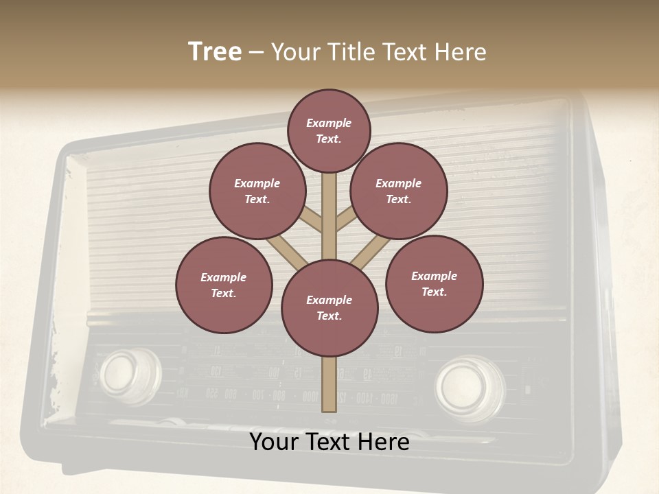 Retro Radio Background PowerPoint Template