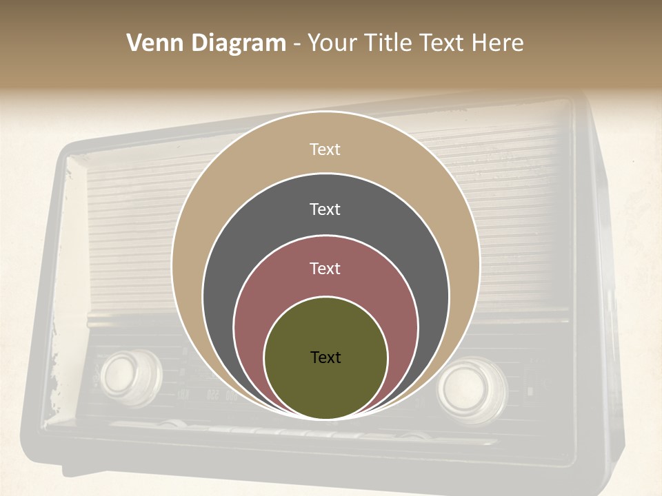 Retro Radio Background PowerPoint Template