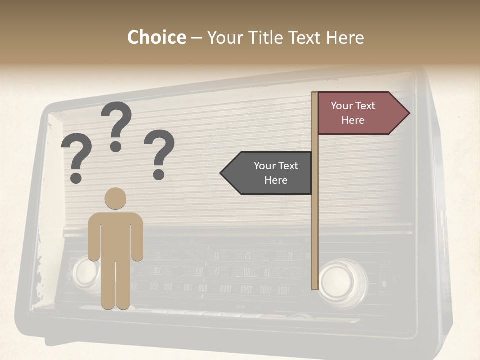 Retro Radio Background PowerPoint Template