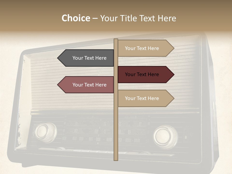 Retro Radio Background PowerPoint Template
