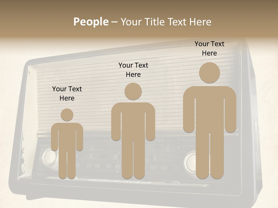 Retro Radio Background PowerPoint Template