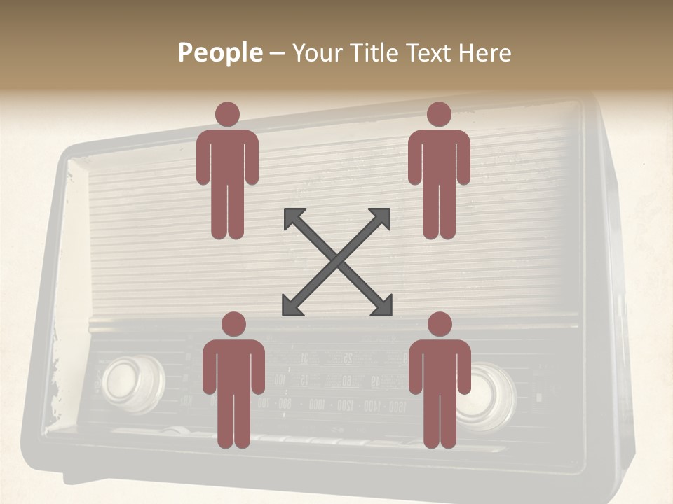 Retro Radio Background PowerPoint Template