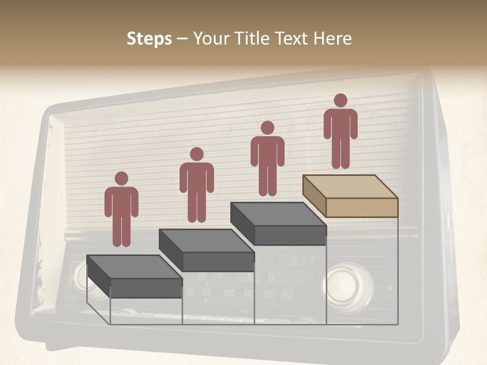 Retro Radio Background PowerPoint Template