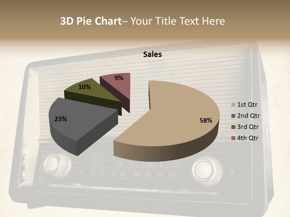 Retro Radio Background PowerPoint Template