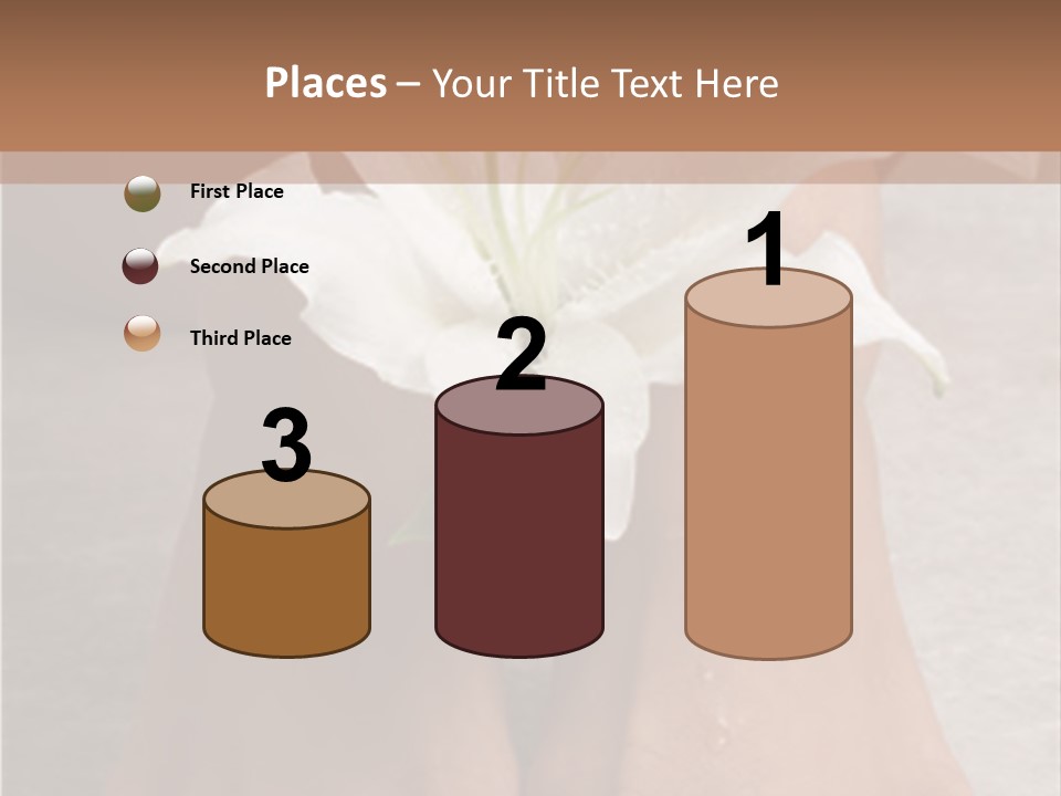 Wet Feet And Madonna Lily PowerPoint Template