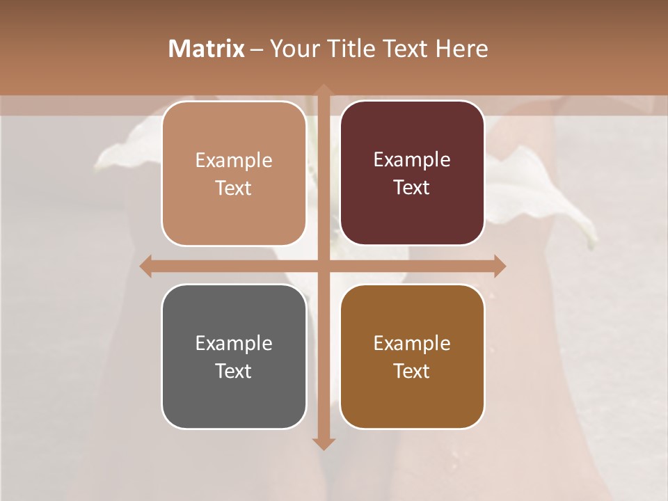 Wet Feet And Madonna Lily PowerPoint Template