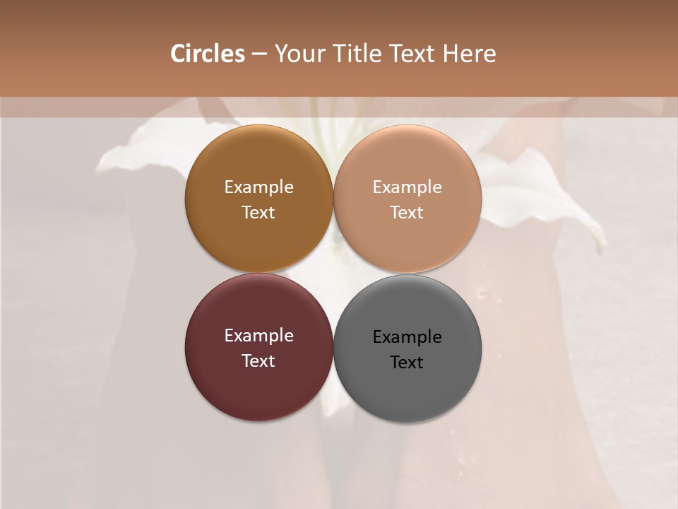 Wet Feet And Madonna Lily PowerPoint Template