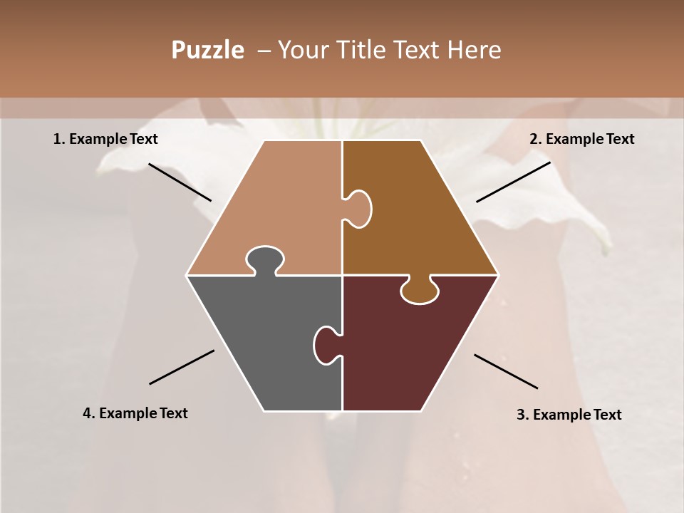 Wet Feet And Madonna Lily PowerPoint Template