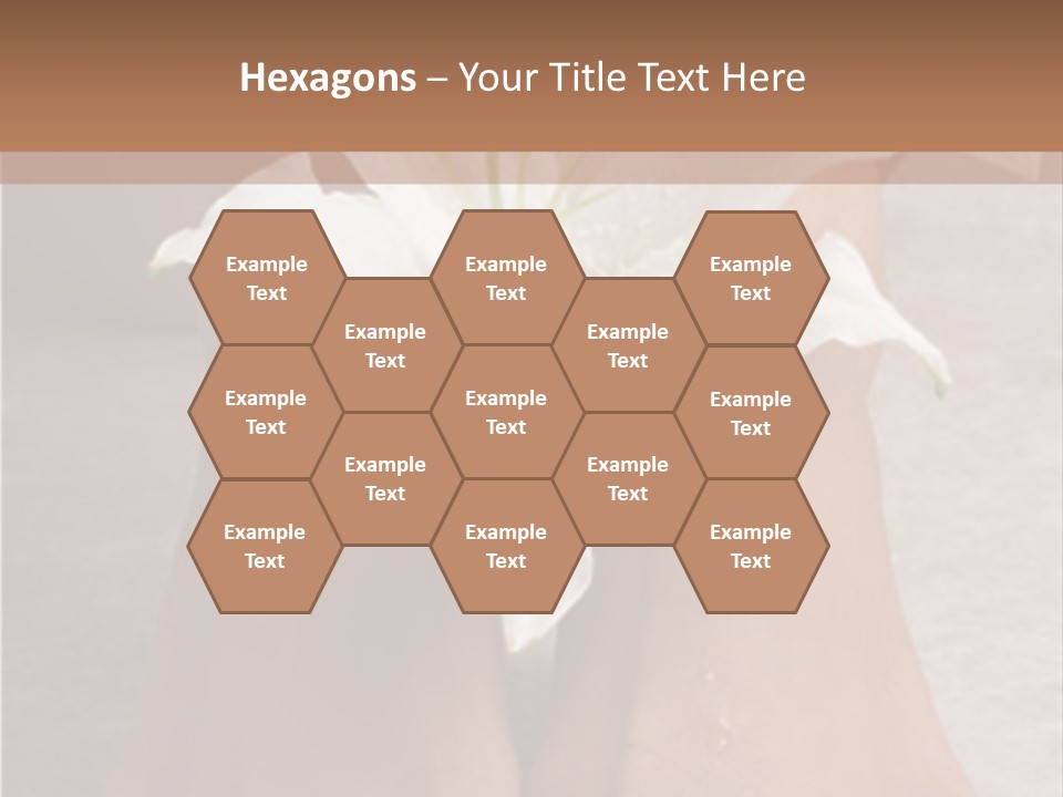 Wet Feet And Madonna Lily PowerPoint Template