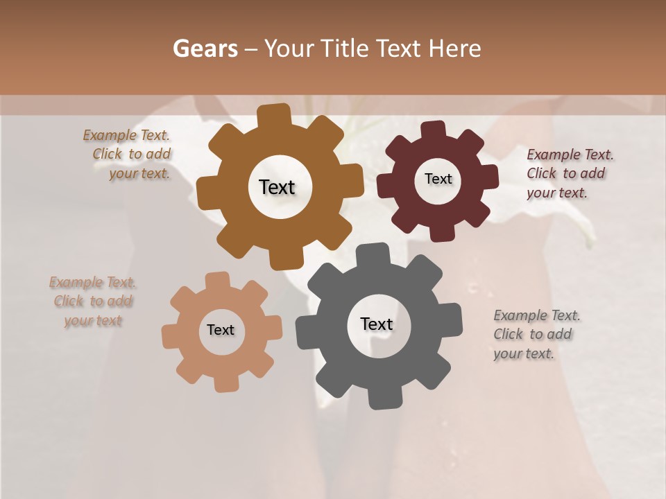 Wet Feet And Madonna Lily PowerPoint Template