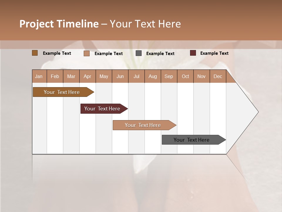 Wet Feet And Madonna Lily PowerPoint Template