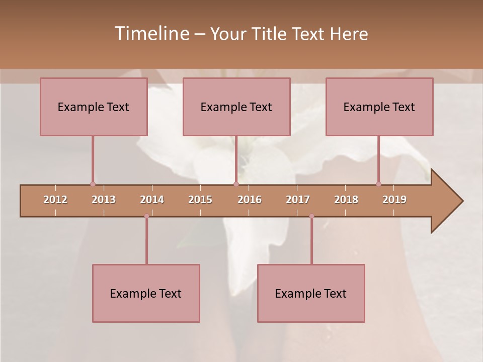 Wet Feet And Madonna Lily PowerPoint Template