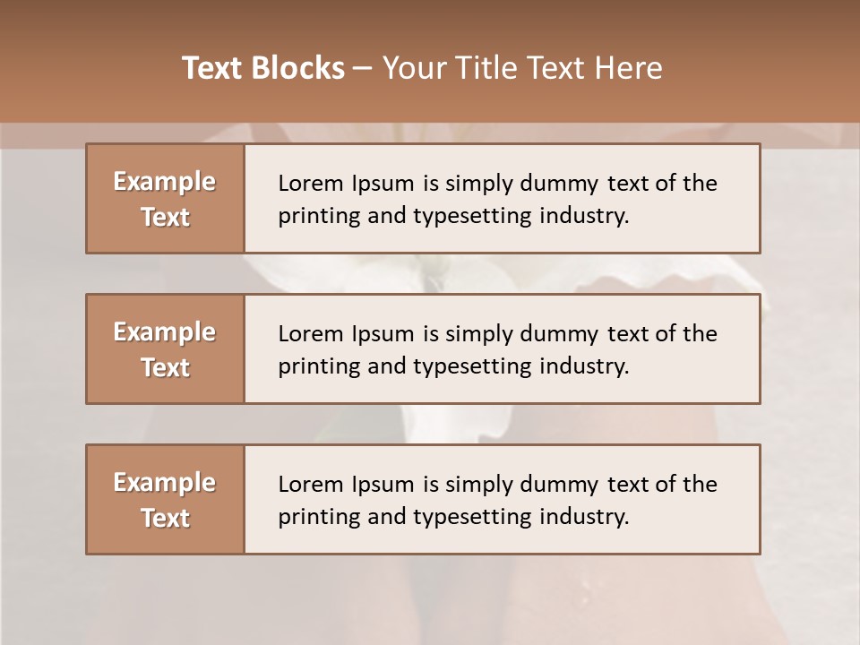 Wet Feet And Madonna Lily PowerPoint Template