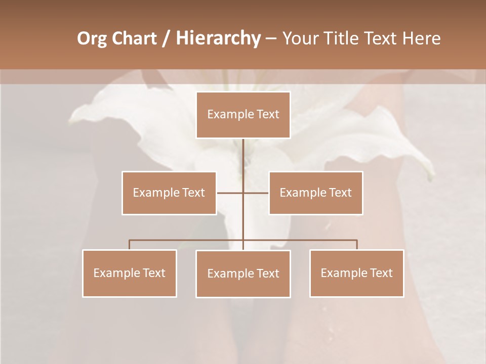 Wet Feet And Madonna Lily PowerPoint Template