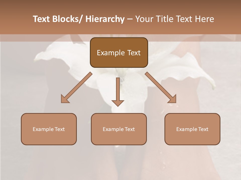 Wet Feet And Madonna Lily PowerPoint Template