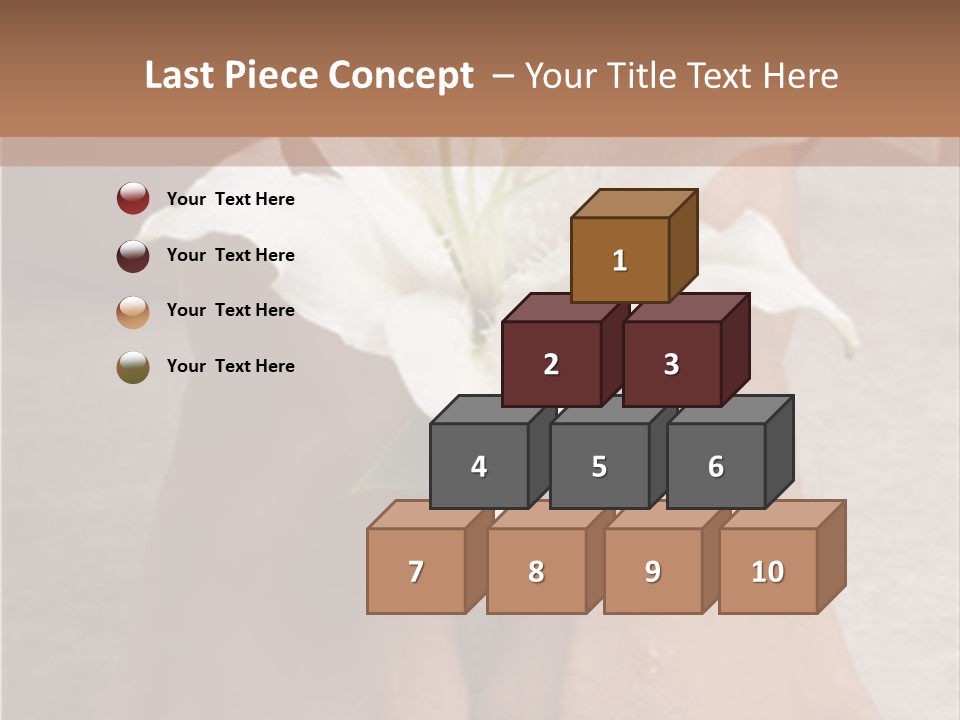 Wet Feet And Madonna Lily PowerPoint Template