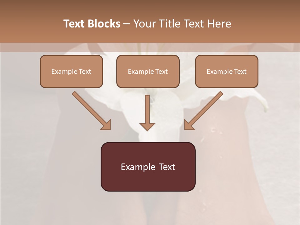 Wet Feet And Madonna Lily PowerPoint Template