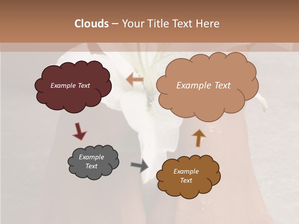 Wet Feet And Madonna Lily PowerPoint Template
