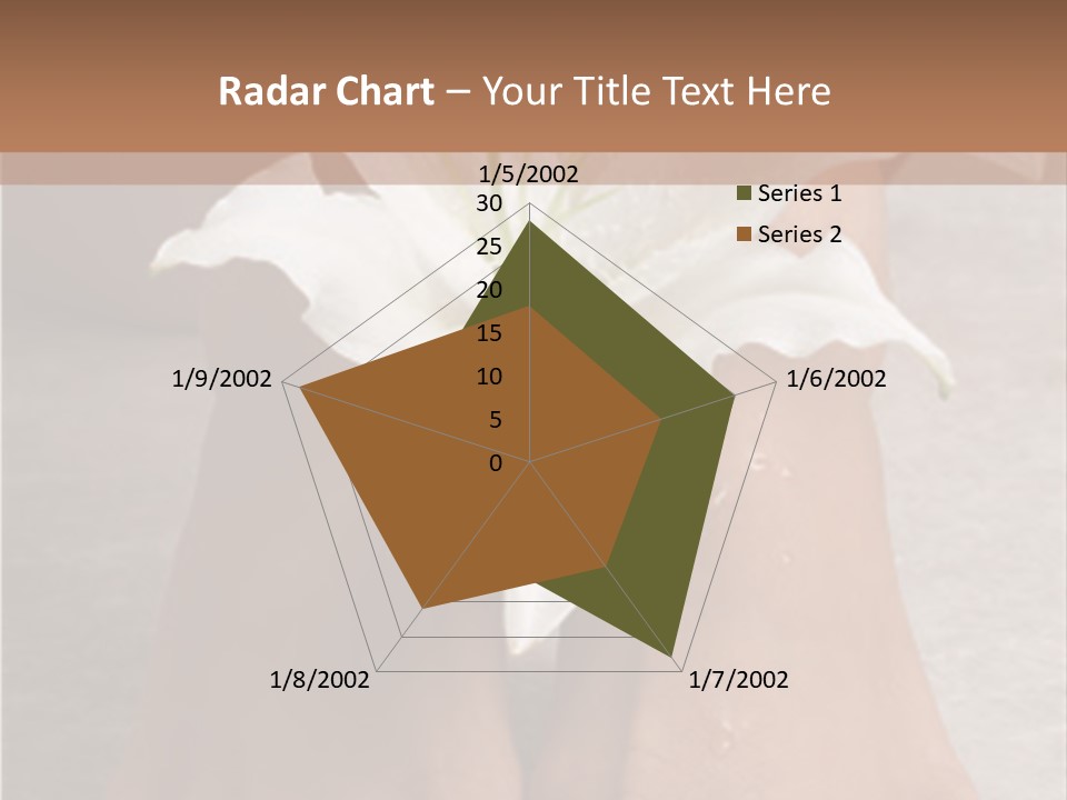 Wet Feet And Madonna Lily PowerPoint Template
