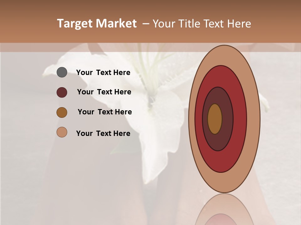 Wet Feet And Madonna Lily PowerPoint Template