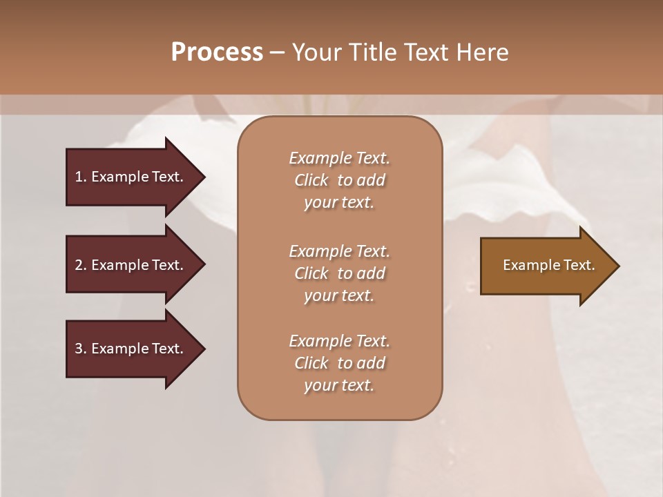 Wet Feet And Madonna Lily PowerPoint Template