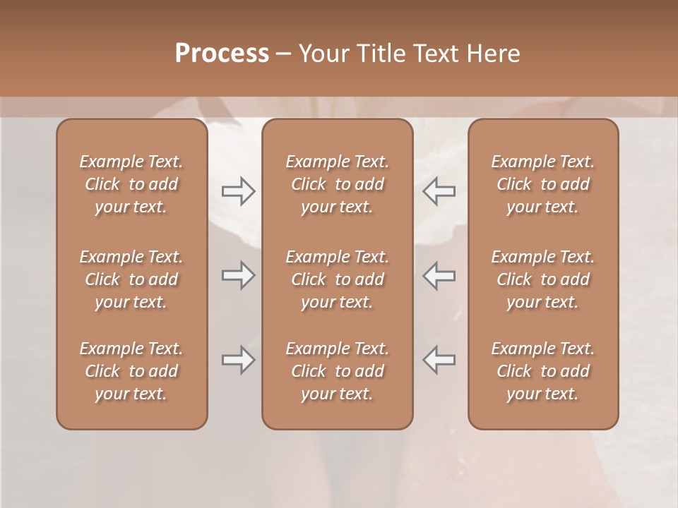 Wet Feet And Madonna Lily PowerPoint Template