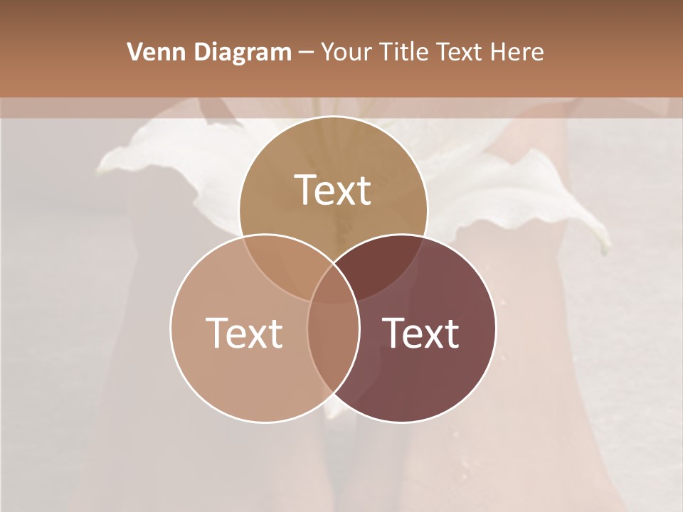 Wet Feet And Madonna Lily PowerPoint Template