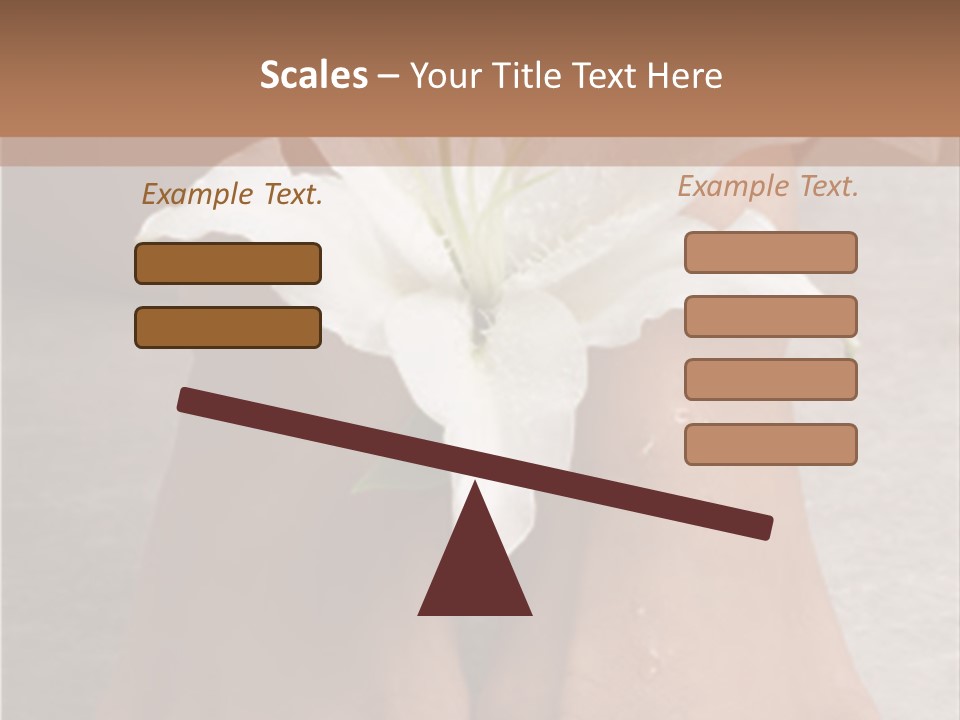 Wet Feet And Madonna Lily PowerPoint Template