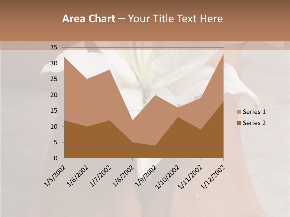 Wet Feet And Madonna Lily PowerPoint Template