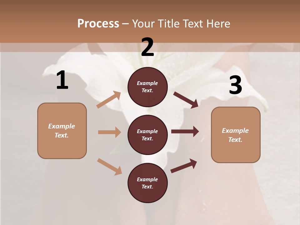 Wet Feet And Madonna Lily PowerPoint Template