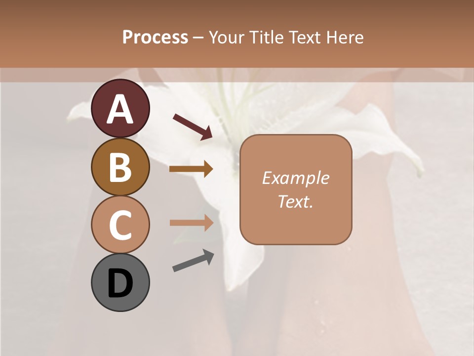 Wet Feet And Madonna Lily PowerPoint Template