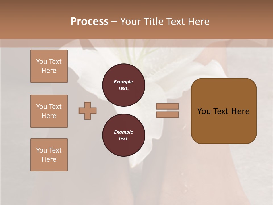 Wet Feet And Madonna Lily PowerPoint Template