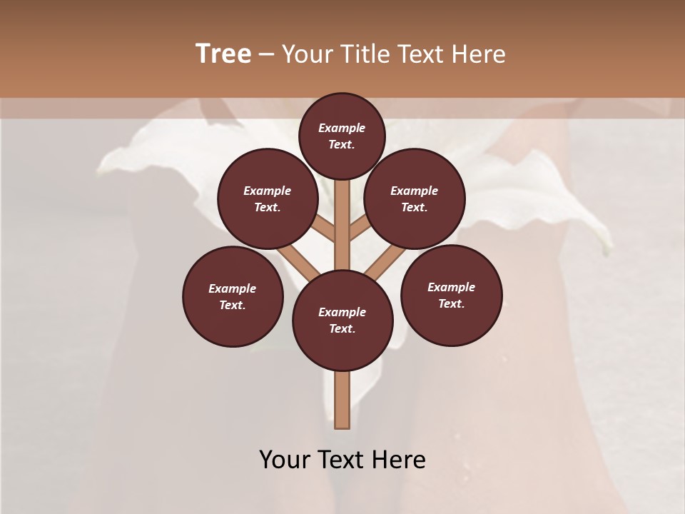 Wet Feet And Madonna Lily PowerPoint Template