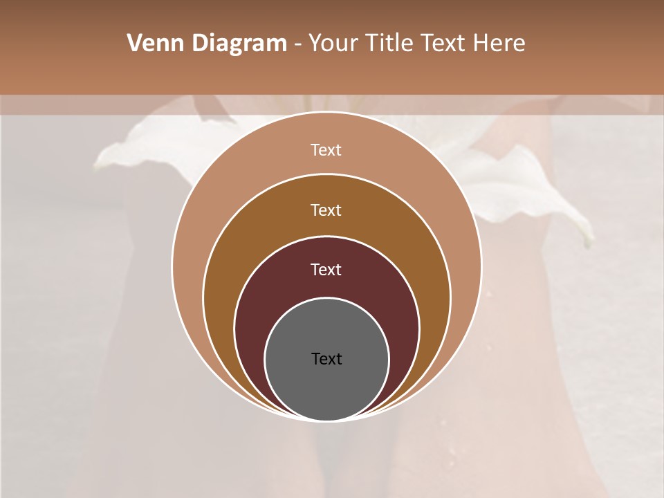 Wet Feet And Madonna Lily PowerPoint Template