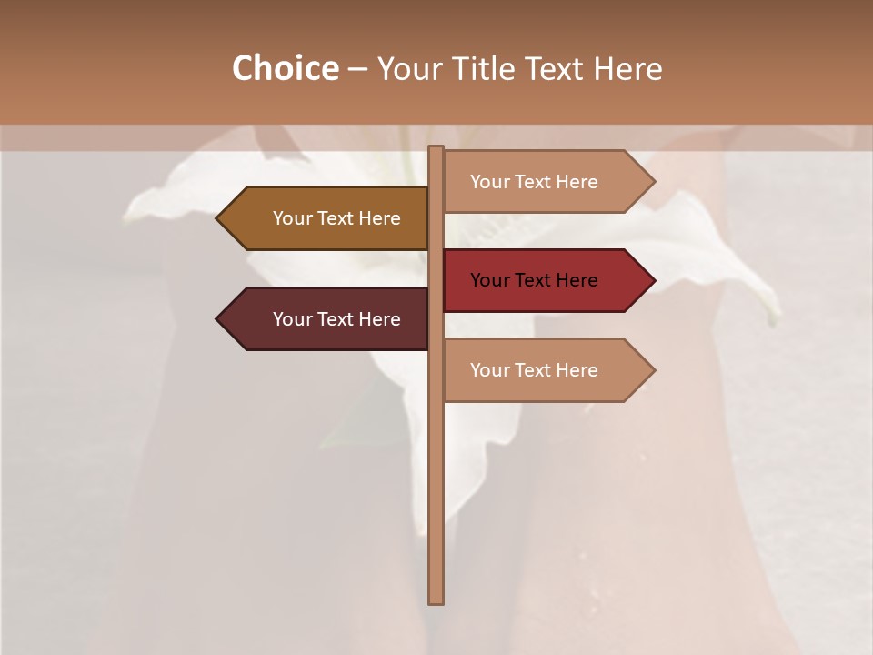 Wet Feet And Madonna Lily PowerPoint Template