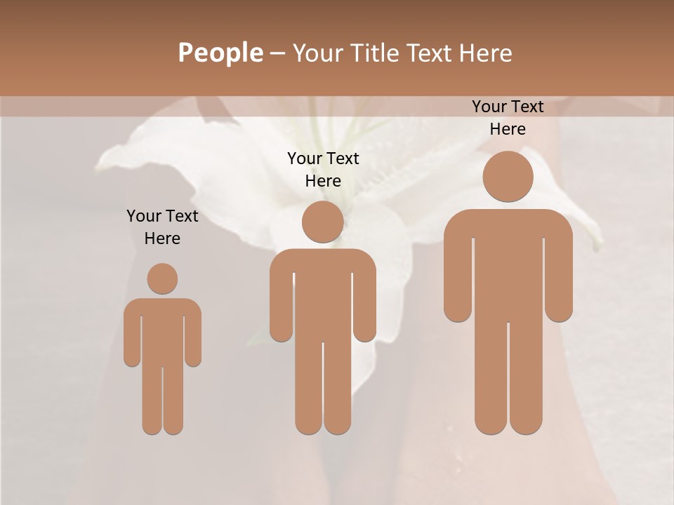 Wet Feet And Madonna Lily PowerPoint Template