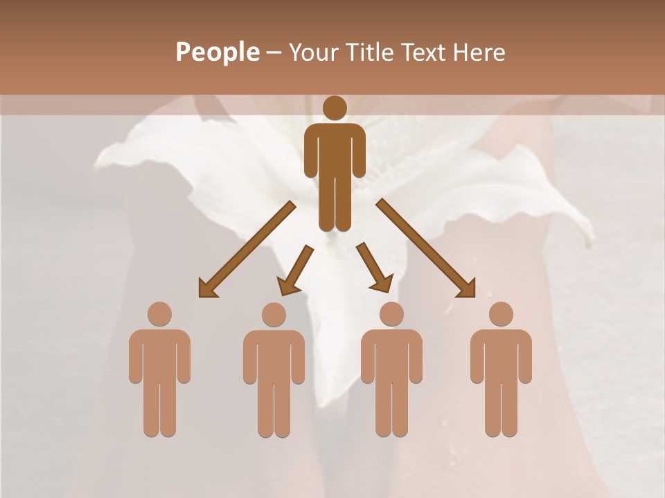 Wet Feet And Madonna Lily PowerPoint Template