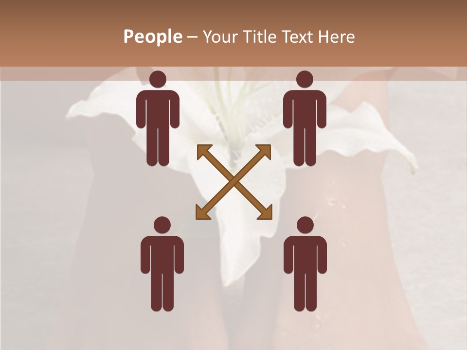 Wet Feet And Madonna Lily PowerPoint Template