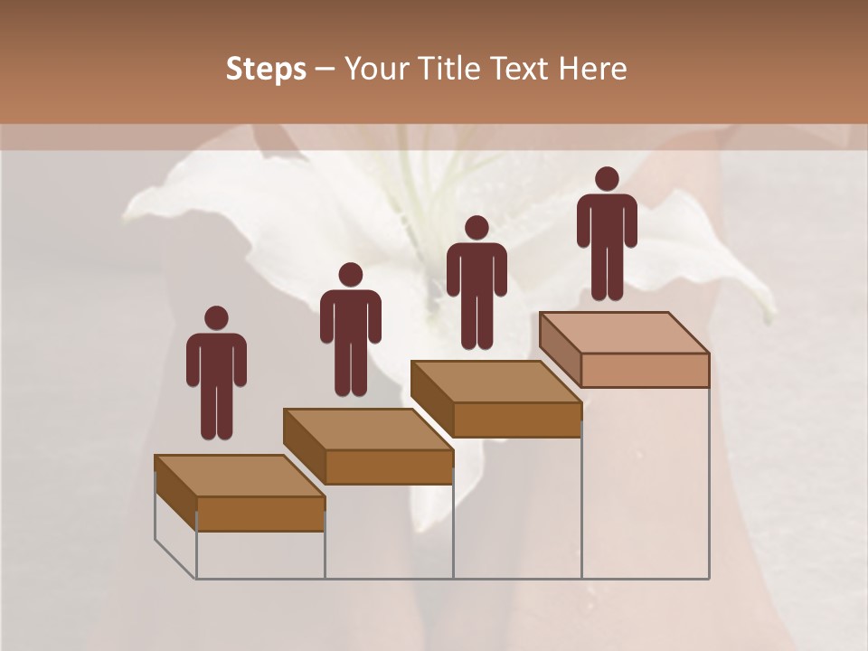 Wet Feet And Madonna Lily PowerPoint Template