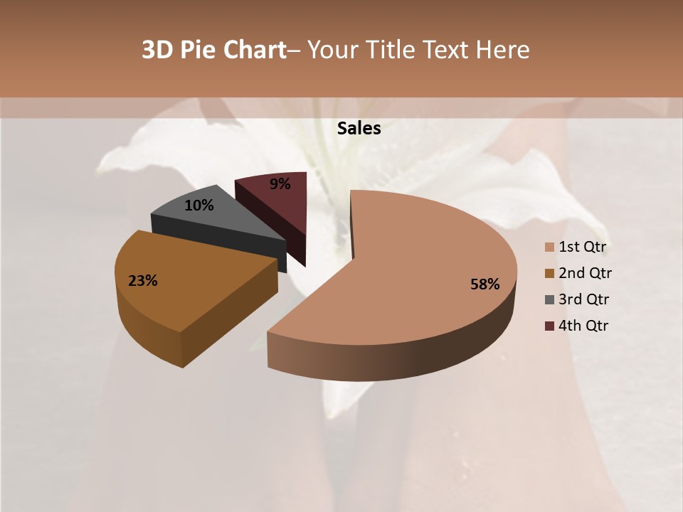 Wet Feet And Madonna Lily PowerPoint Template