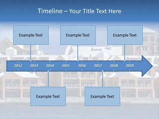 Bermudian Style Architecture In Condominiums Along The Waterfront In Hamilton. Bermuda. PowerPoint Template