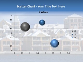 Bermudian Style Architecture In Condominiums Along The Waterfront In Hamilton. Bermuda. PowerPoint Template