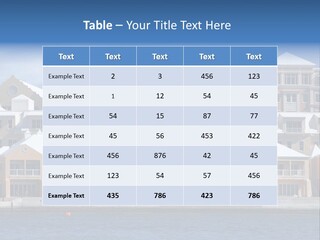 Bermudian Style Architecture In Condominiums Along The Waterfront In Hamilton. Bermuda. PowerPoint Template