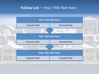 Bermudian Style Architecture In Condominiums Along The Waterfront In Hamilton. Bermuda. PowerPoint Template