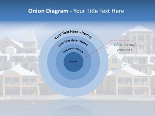 Bermudian Style Architecture In Condominiums Along The Waterfront In Hamilton. Bermuda. PowerPoint Template