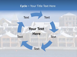 Bermudian Style Architecture In Condominiums Along The Waterfront In Hamilton. Bermuda. PowerPoint Template