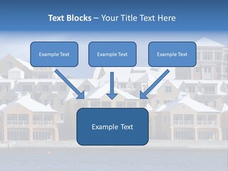 Bermudian Style Architecture In Condominiums Along The Waterfront In Hamilton. Bermuda. PowerPoint Template